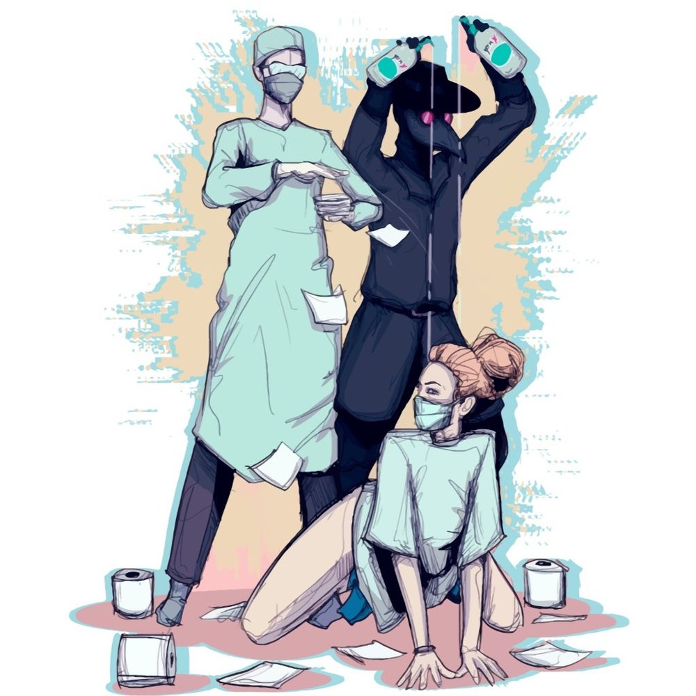 DOCTORS HEALTHCARE VIRUS VACCINATION STRIP CLUB T